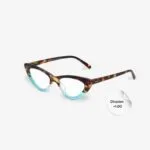 Okkia Reading Adriana CatEye HavanaBlue 1.00