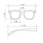 Okkia Sunglasses GIOVANNI Black and Grey - Image 15