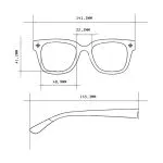 Okkia Sunglasses GIOVANNI Havana Blue - Image 12