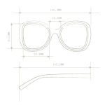 Okkia Sunglasses Anna Butterfly White - Image 7