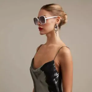 Okkia Sunglasses ANNA Butterfly White OK019 OW