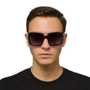 Okkia CLUB Sunglasses ISCHIA Blu Forty Black Lenses