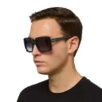 Okkia CLUB Sunglasses ISCHIA Blu Forty (Black Lenses) POLARIZED - Image 4