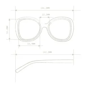 Okkia Sunglasses Anna Butterfly Havana Pink OK019 HP