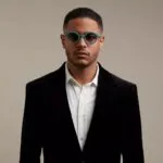 Okkia Sunglasses LAURO Green Sage (Blue Lens) - Image 3