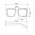 Okkia Sunglasses Alessia Optical White - Image 9