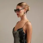 Okkia Sunglasses ANNA Black Rose - Image 4