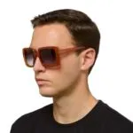 Okkia CLUB Sunglasses ISCHIA Jelly Orange (Black Lenses) POLARIZED - Image 4
