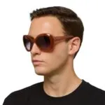 Okkia CLUB Sunglasses PROCIDA Jelly Orange (Black Lenses)  POLARIZED - Image 5