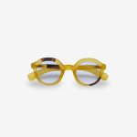 Okkia Sunglasses Lauro Round Havana Yellow Blue
