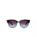 Okkia Sunglasses Silvia Cat Havana Blue - Image 6