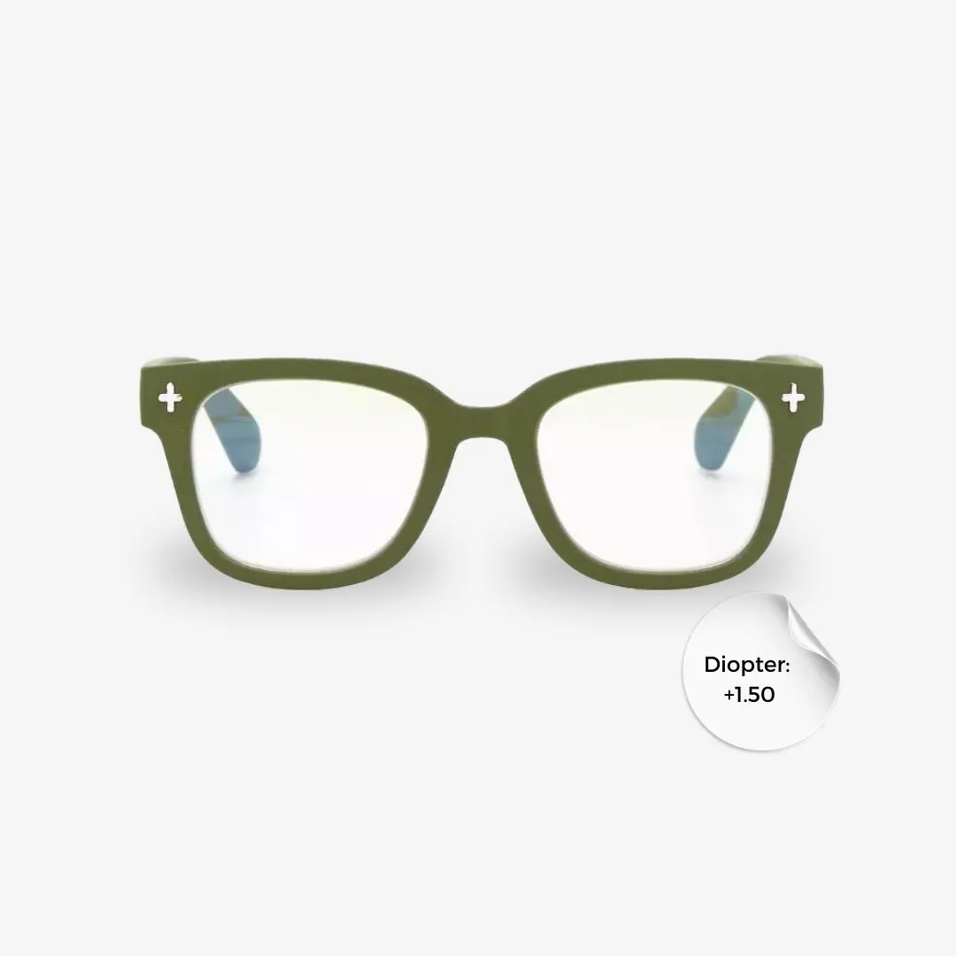 GIOVANNI-Classic-Green-1.5-OK017GR-1.50 Okkia Reading Giovanni GreenSage 1.50 - Image 1