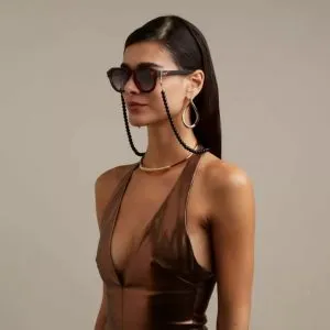 GLASSES COLOR CHAIN Black OK043 AS 1