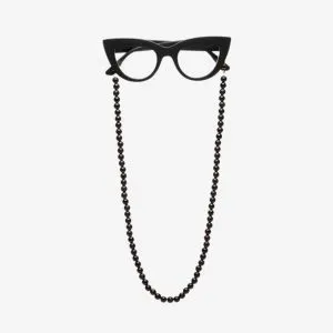 GLASSES COLOR CHAIN Black OK043 AS