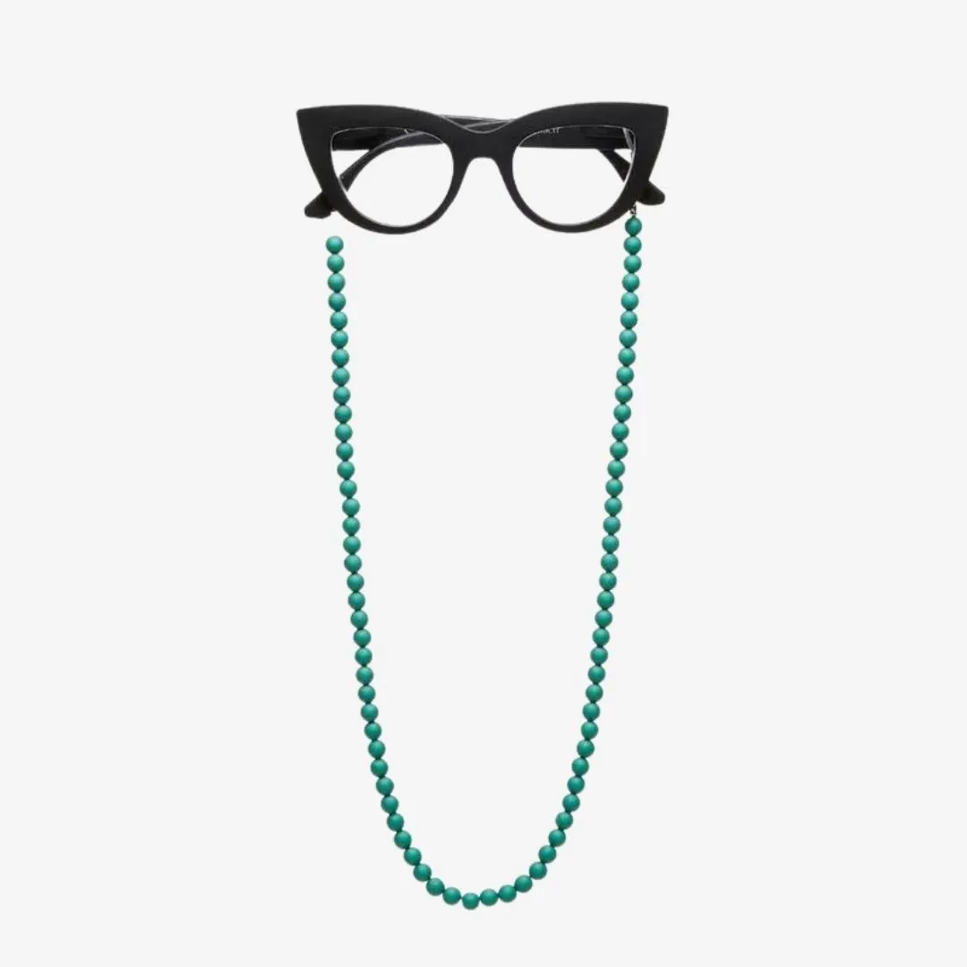 Okkia Glasses Chain Green Beads
