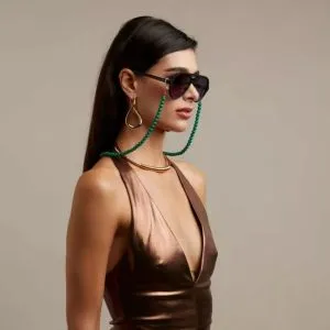 GLASSES COLOR CHAIN Green OK043 AS 5