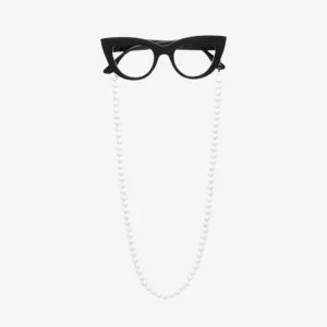 GLASSES COLOR CHAIN White OK043 AS