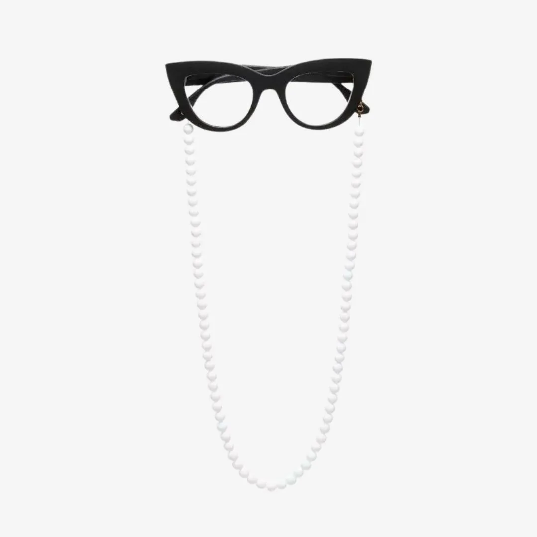 Okkia Glasses Chain White Beads 