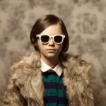 Okkialini Sunglasses Kids Giovanni Beige - Image 4