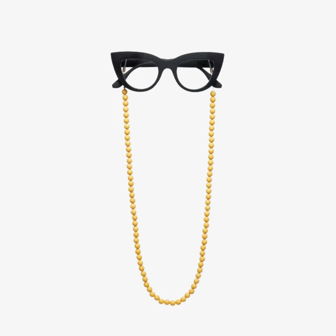 Okkia Glasses Chain Yellow Beads