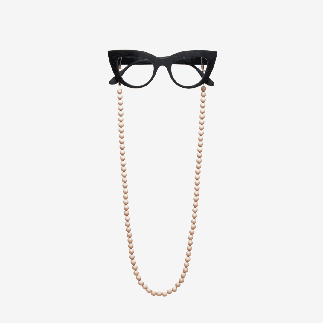 Okkia Glasses Chain Beige Beads