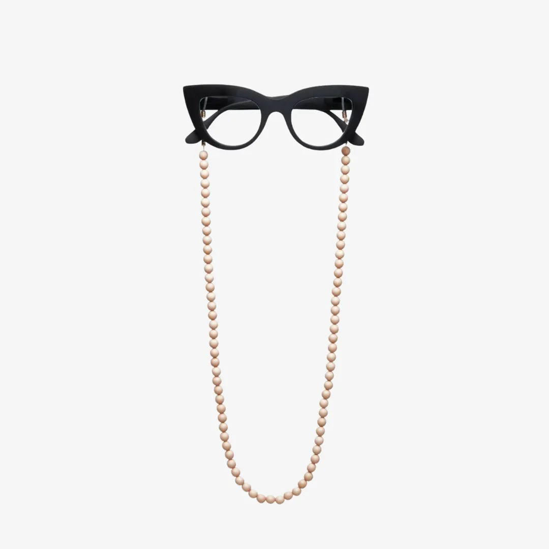 Okkia Glasses Chain Beige Beads