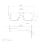 Okkia Sunglasses ELBA Black Pink - Image 17