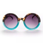 Okkia Sunglasses Monica Round Havana Blue - Image 4