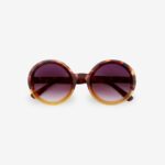 Okkia Sunglasses Monica Round Havana Yellow - Image 9