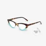 Okkia Reading Adriana CatEye HavanaBlue 2.00