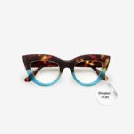 Okkia Reading Claudia CatEye HavanaBlue 1.00