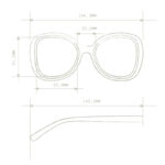 Okkia Sunglasses Anna Havana Blue/Pink Lens - Image 2