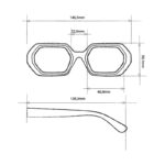 Okkia Sunglasses ANDREA Classic Havana (Green Lenses) - Image 8