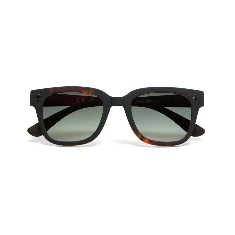 Okkia Sunglasses GIOVANNI Black Havana Green Lens