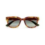 Okkia Sunglasses GIOVANNI Sahara Havana Green Lens