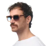 Okkia Sunglasses GIOVANNI Sahara Havana Green Lens - Image 7