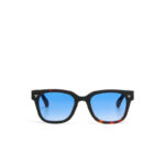 Okkia Sunglasses Giovanni Black Havana Blue Lens - Image 5