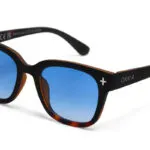 Okkia Sunglasses GIOVANNI Black Havana Blue Lens - Image 4