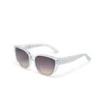 Okkia Sunglasses SILVIA Clear (Black Lenses) - Image 4