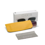 Okkia Sunglasses Silvia Clear (Black Lenses) - Image 2