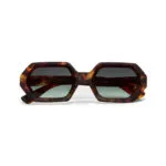 Okkia Sunglasses ANDREA Classic Havana (Green Lenses)