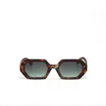Okkia Sunglasses ANDREA Classic Havana (Green Lenses) - Image 4