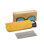 Okkia Sunglasses Anna Havana Blue/Pink Lens - Image 3