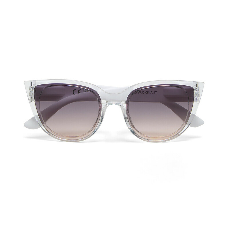 Okkia Sunglasses Silvia Clear (Black Lenses)
