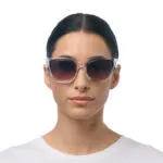Okkia Sunglasses SILVIA Clear (Black Lenses) - Image 7