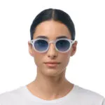 Okkia Sunglasses MILANO Clear (Dark Blue Lenses) - Image 9