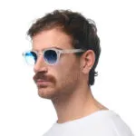 Okkia Sunglasses MILANO Clear (Dark Blue Lenses) - Image 8