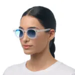 Okkia Sunglasses MILANO Clear (Dark Blue Lenses) - Image 7