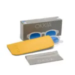 Okkia Sunglasses MILANO Clear (Dark Blue Lenses) - Image 4