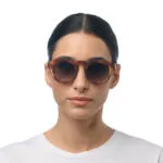 Okkia Sunglasses ZENO Sahara Havana (Green Lenses) - Image 2